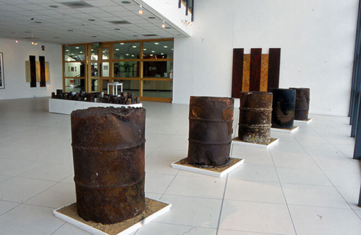 				Installation photo of Fire, Rain, Wind David Balfe, 2004