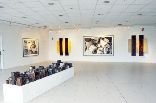 				Installation photo of Fire, Rain, Wind David Balfe, 2004