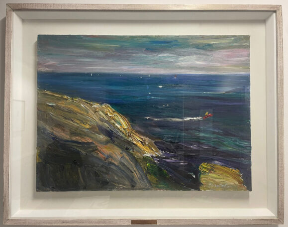Sean Fingleton | Ski Boat Greystones
Year | 2001
Size | 98 x 78 cm Framed
Medium | Oil Painting on Canvas