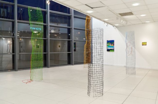 				Installation photo of columns Ellen Duffy, 2023