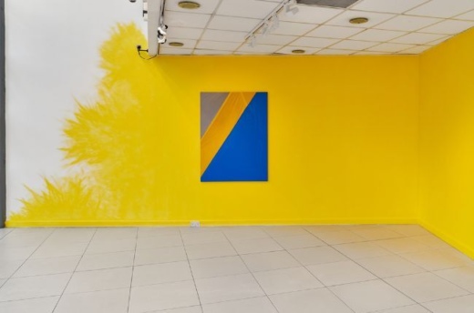 Marcel Vidal, Grey, yellow, blue, 2020 &amp; Marcel Vidal, Wall: Sulfur yellow, 2021 - 2023